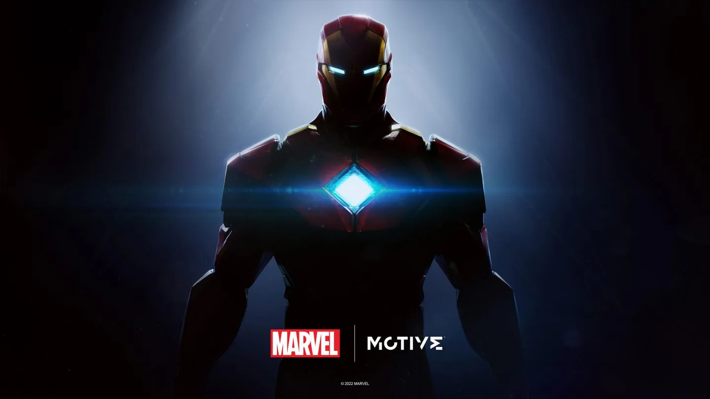Iron Man armour against a dark background