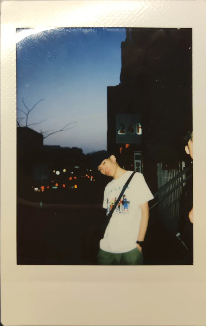 A Polaroid portrait of Runze Zhu