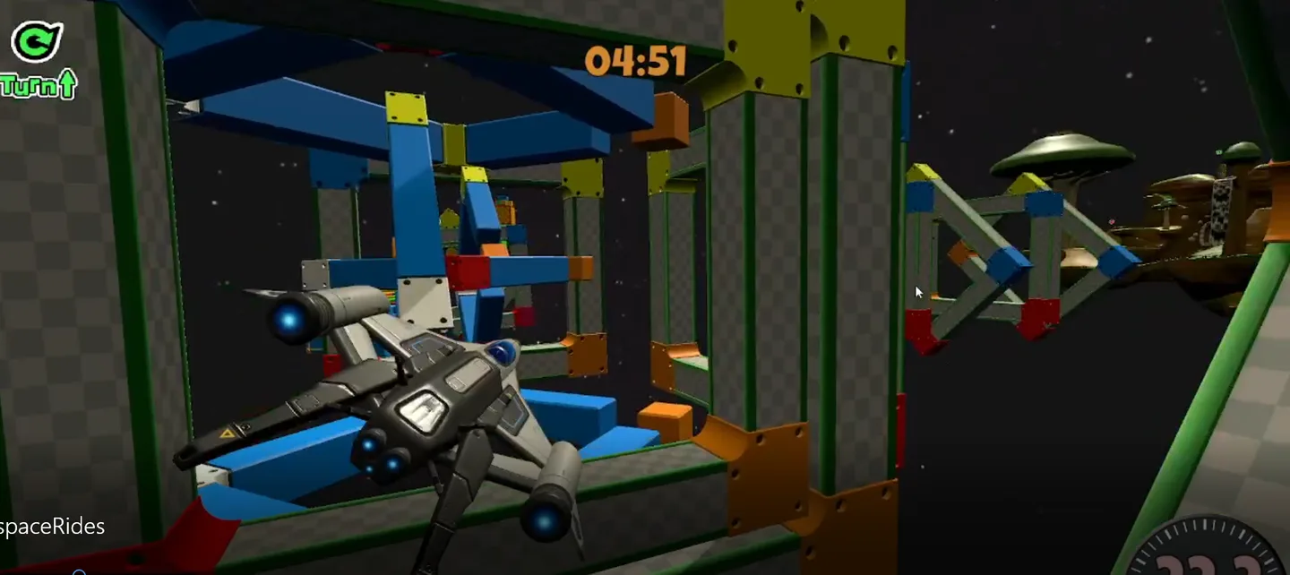 Another view of Space Riders gameplay